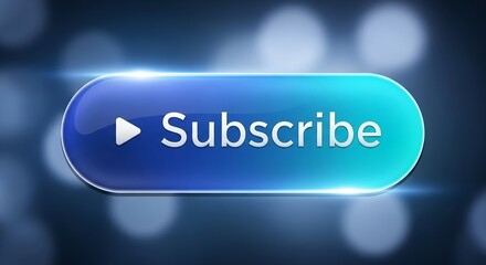 Engage viewers and grow your audience with this dynamic, glowing subscribe button graphic, perfect for driving clicks and increasing channel engagement.