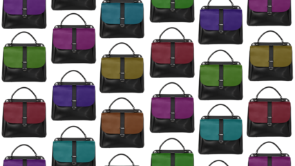 Women's print repeating with different color design solutions.