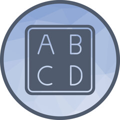 Input Latin Uppercase icon vector image. Suitable for mobile apps, web apps and print media.