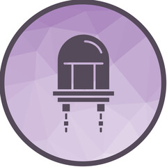 Light Emitting Diode icon vector image. Suitable for mobile apps, web apps and print media.