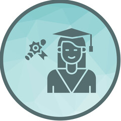 Receiving Degree icon vector image. Suitable for mobile apps, web apps and print media.