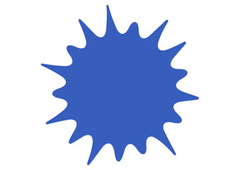 青いスプラッシュマーク