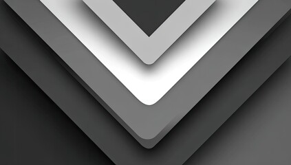 Abstract grayscale chevron pattern with layered, overlapping V-shapes creating a depth effect and subtle shadowing