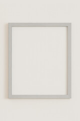 blank photo frame on wall