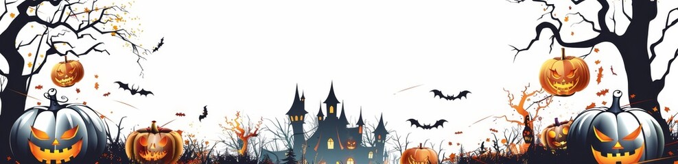halloween background with pumpkin