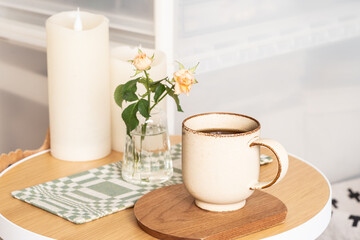 花,バラ,北欧のインテリア,飲み物