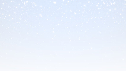 Snowfall with blue background for winter themes, overlays, and effects, translucent falling snow PNG