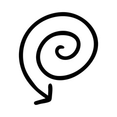 Hand drawn arrow icon vector set. Direction illustration sign collection, Handmade. Pointer symbol or logo.