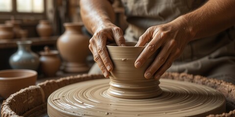 Tactile Pottery   A Symphony of Clay, Light, and Shadow   Capturing the Essence of Handcraftsmanship