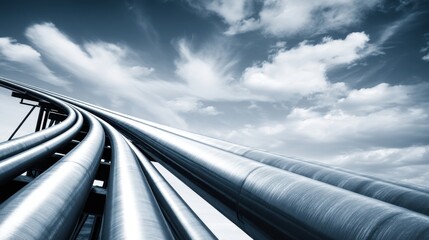 Industrial pipeline infrastructure urban cityscape photography industrial aerial view modern engineering concepts