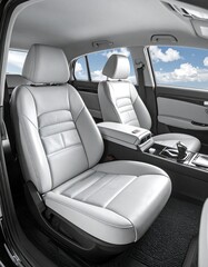 Interior of a modern car