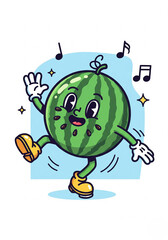  Dancing Watermelon Cartoon