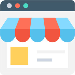 E-commerce Icon: Online Store Product and Price Tag