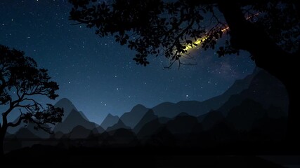 halloween night landscape - Powered by Adobe