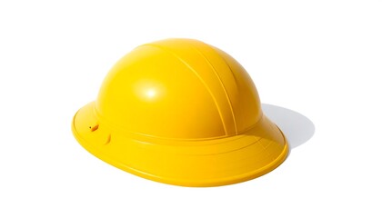 Fototapeta premium Bright Yellow Construction Safety Helmet.