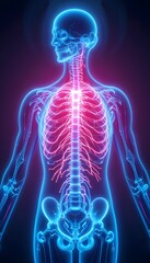 3d rendered illustration of a human Skeleton