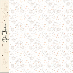 pattern, seamless, wallpaper, floral, vector, flower, texture, vintage, design, decoration, ornament, art, illustration, leaf, paper, swirl, nature, damask, decor, backdrop, beige, retro, textile, old