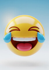 Laughing Emoji 3D Render