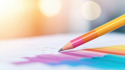 A brightly colored business report with charts and graphs, representing data driven success.