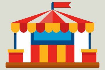 Fototapeta premium circus tent vector illustration