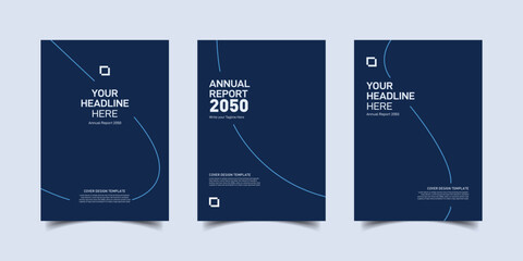 Modern flat vector business infographic design template with presentation layout and information icons for web banners, Corporate annual report cover design