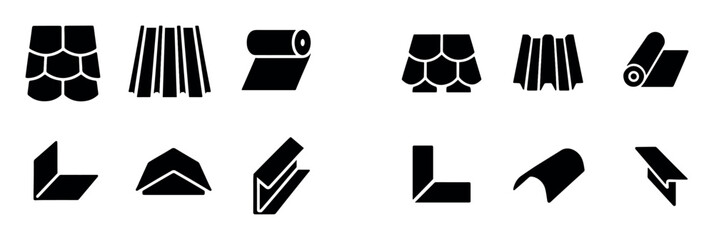 Roofing Material Icons
