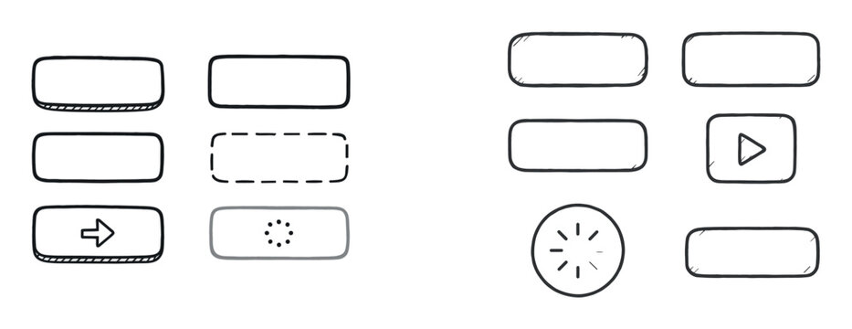 Hand-Drawn Button Icons