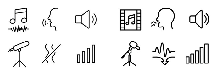Minimalistic Sound Icons
