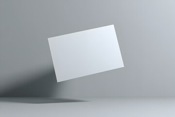 Minimal Grey Studio Background Business Card Mockup