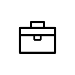 Modern briefcase icon for professional business and travel needs