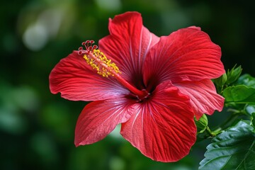 Red Hibiscus Flower