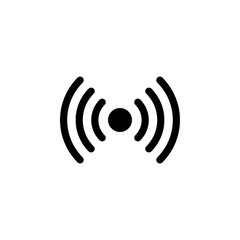 Dynamic signal waves radiating from a central point, symbolizing connectivity and communication