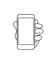Confident hand holding smartphone, symbolizing connection and digital life