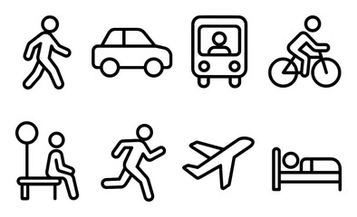 Minimalist Travel Icons