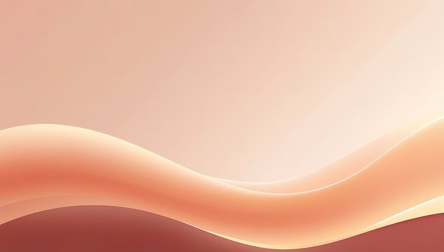 Elegant abstract background with fluid waves in warm and inviting color palette - Powered by Adobe
