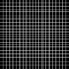 Fototapeta premium Abstract black background with white grid pattern creating a visually complex and geometric arrangement design