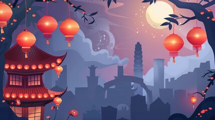 National Day cartoon background images bring a cheerful, playful touch to holiday celebrations, combining bold reds, bright golds, and vivid blues with adorable cartoon characters waving flags, marchi