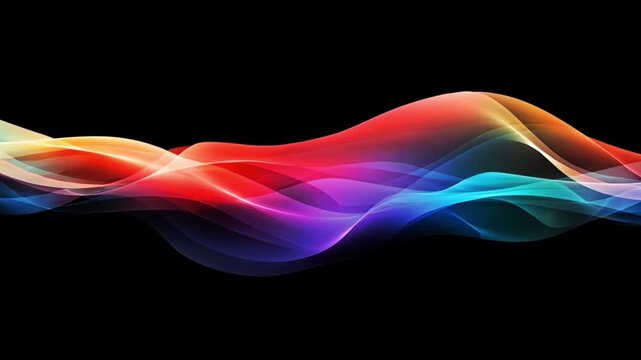 Animated flowing wavy gradient of vibrant colors in abstract motion
