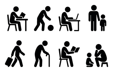 Human Life Cycle Icons