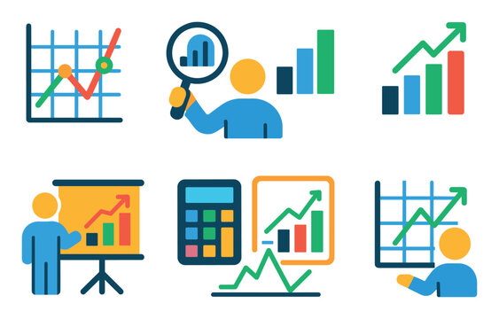 Colorful Graphs Icons