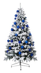 Festive Christmas tree with ornaments