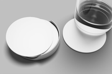 Circle Coaster Mockup for Showcasing Your Design to Clients