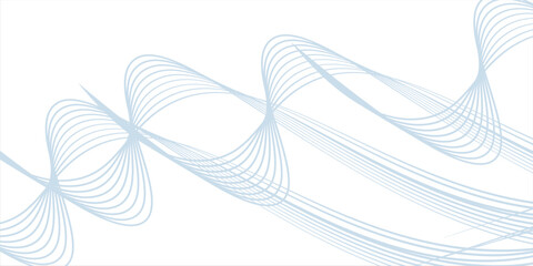 Abstract blue purple gradient flowing wave lines on white background. Modern colorful wavy lines pattern design element. Suit for poster, website, banner, presentation, cover, brochure,