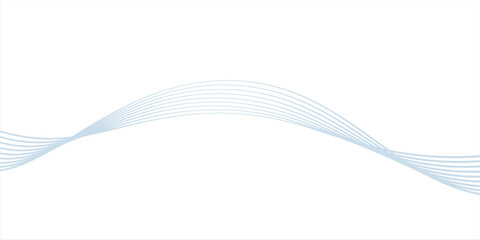 Abstract blue purple gradient flowing wave lines on white background. Modern colorful wavy lines pattern design element. Suit for poster, website, banner, presentation, cover, brochure,