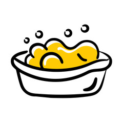 Bath Spa Relaxation Foam Icon Icon For Web And Graphic Design