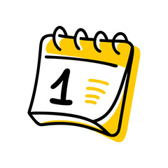 Bookmark With Calendar Page Date Icon For Web And Graphic Design