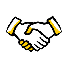 Business Deal Property Purchase Handshake Icon For Web And Graphic Design
