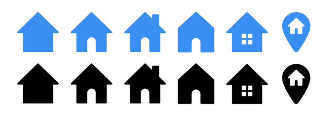 家のシンプルアイコンセット