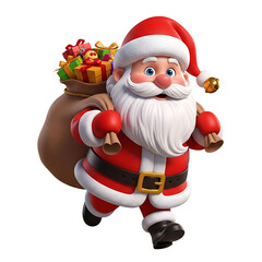 santa claus with gifts