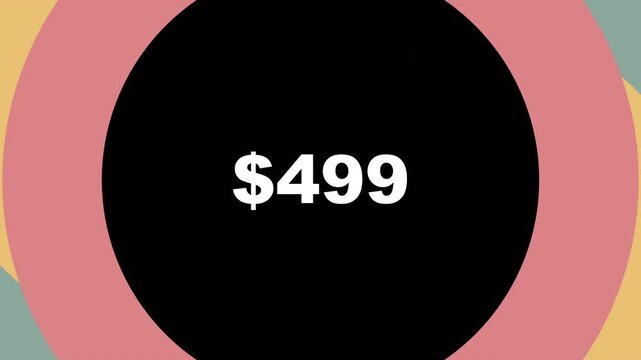 Explore vibrant abstract design showcasing offers of $499 with modern visuals in a creative environment.